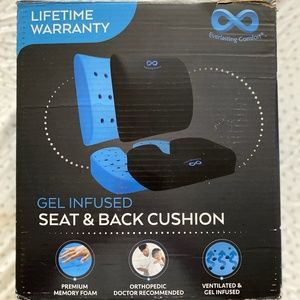 Gel Infused Seat & Back Cushion